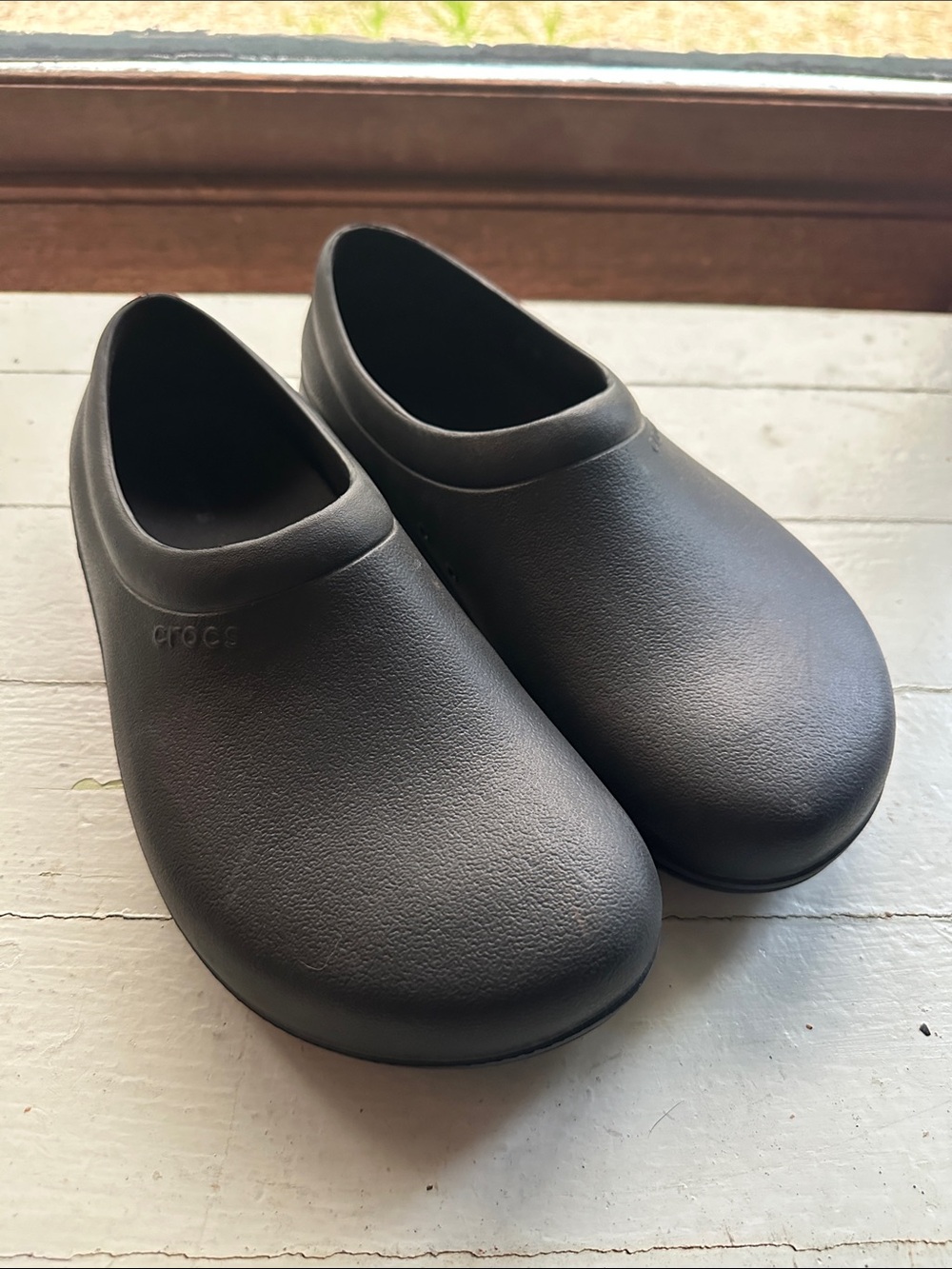 CROCS Croc Lock Black Clog Slip Resistant and Non Marking